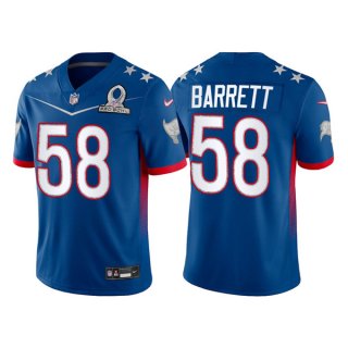 Men's Tampa Bay Buccaneers #58 Shaquil Barrett 2022 Royal Pro Bowl Stitched Jersey