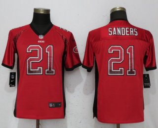 Nike-49ers-21-Deion-Sanders-Red-Youth-Drift-Fashion-Jersey