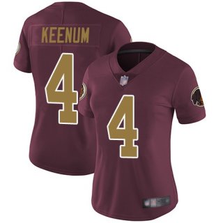 Nike-Redskins-4-Case-Keenum-Burgundy-Alternate-Women-Vapor-Untouchable-Limited-Jersey