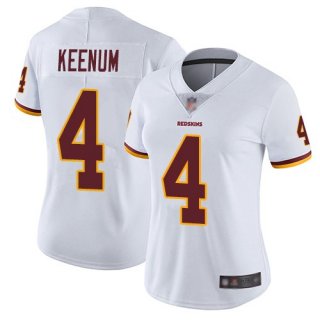 Redskins-4-Case-Keenum-White-Women-Vapor-Untouchable-Limited-Jersey
