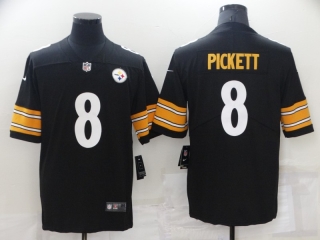 Men's Pittsburgh Steelers #8 Kenny Pickett 2022 Black Vapor Untouchable Limited Stitched