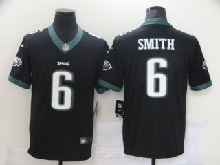 Men's Philadelphia Eagles #6 DeVonta Smith 2021 NFL Draft black Vapor Untouchable Limited Stitched Jersey