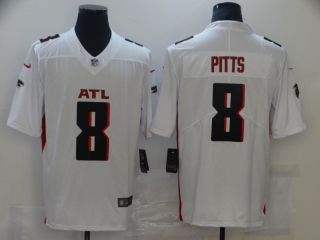 Men's Atlanta Falcons #8 Kyle Pitts 2021 NFL Draft white Vapor Untouchable Limited Stitched jersey