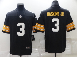 Men's Pittsburgh Steelers #3 Dwayne Haskins Jr. Black Vapor Untouchable Limited Stitched