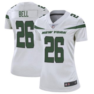 Nike-Jets-26-Le'Veon-Bell-White-Women-New-2019-Vapor-Untouchable-Limited-Jersey