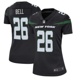 Nike-Jets-26-Le'Veon-Bell-Black-Women-New-2019-Vapor-Untouchable-Limited-Jersey