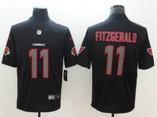 Cardinals-11-Larry-Fitzgerald NFL 2018 Fashion Impact Black Color Rush Limited Jersey