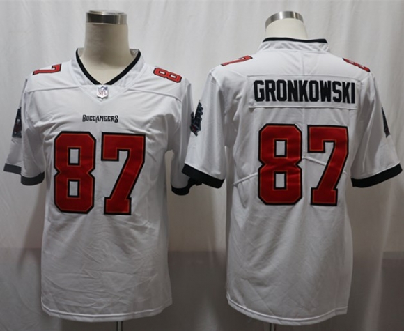Tampa Bay Buccaneers #87 Rob Gronkowski white limited jersey