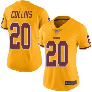 Nike-Redskins-20-Landon-Collins-Gold-Women-Color-Rush-Limited-Jersey