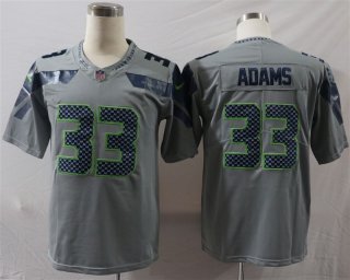Seahawks-33-Jamal-Adams gray limited jersey