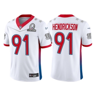 Men's Cincinnati Bengals #91 Trey Hendrickson 2022 White Pro Bowl Stitched Jersey