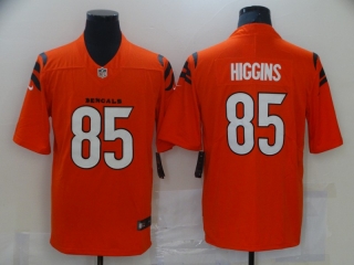 Men's Cincinnati Bengals #85 Tee Higgins 2021 Orange Vapor Untouchable Limited Stitched