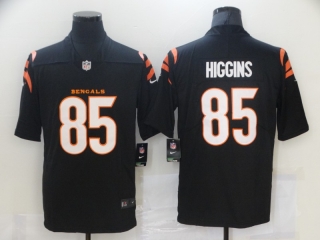 Men's Cincinnati Bengals #85 Tee Higgins 2021 Black Vapor Untouchable Limited Stitched