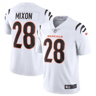 Men's Cincinnati Bengals #28 Joe Mixon 2021 white Vapor Limited Stitched NFL Jersey