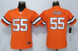 Nike-Broncos-55-Bradley-Chubb-Orange-Women-Color-Rush-Limited-Jersey