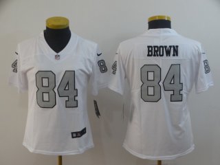 Raiders-84-Antonio-Brown-White-Women-Color-Rush-Limited-Jersey