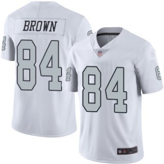 Raiders-84-Antonio-Brown-White-Youth-Color-Rush-Limited-Jersey
