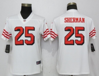 Nike-49ers-25-Richard-Sherman-White-Women-Color-Rush-Vapor-Untouchable-Limited-Jersey