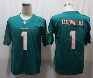 Dolphins-1-Tua-Tagovailoa green limited jersey