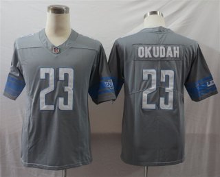 Detroit Lions #23 gray limited jersey