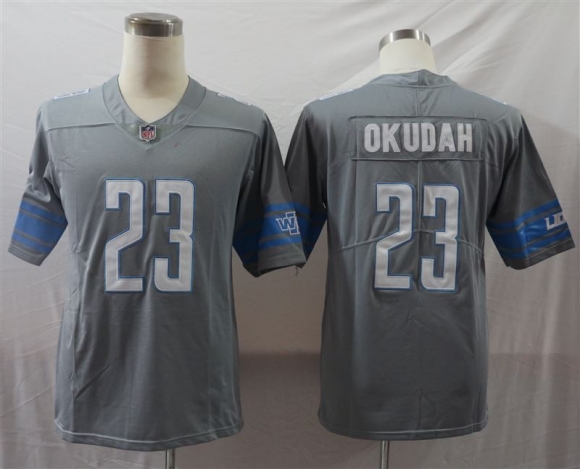 Detroit Lions #23 gray limited jersey