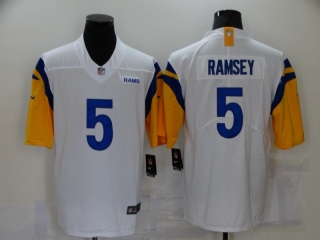 Men's Los Angeles Rams #5 Jalen Ramsey White Vapor Untouchable Limited Alternate