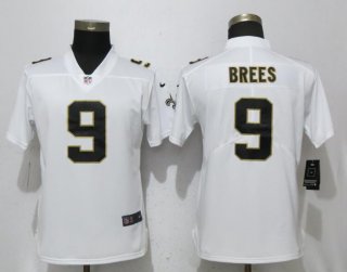 Nike-Saints-9-Drew-Brees-White-Women-Vapor-Untouchable-Limited-Jersey