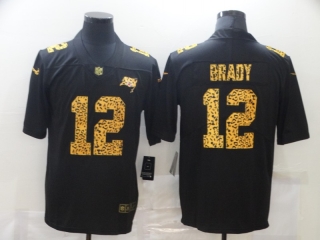 Tampa Bay Buccaneers #12 Tom Brady 2020 Black leopard jersey