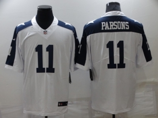Dallas Cowboys #11Parsons thanksgiving white vapor limited jersey