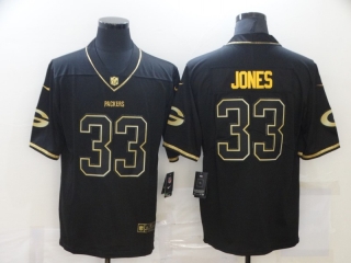 Packers-33-Aaron-Jones black gold jersey