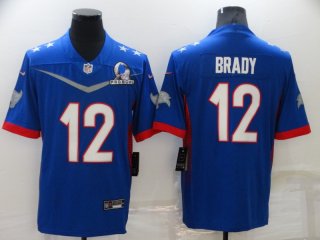 Men's Tampa Bay Buccaneers #12 Tom Brady 2022 Royal Pro Bowl Stitched Jersey