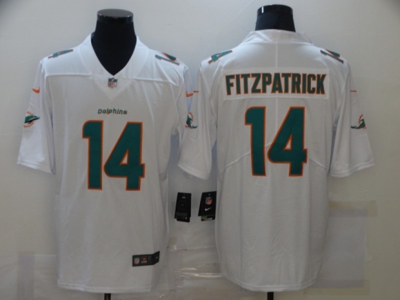 Dolphins-14-Ryan-Fitzpatrick-Aqua white vapor limited jersey