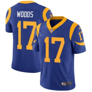 Men's Los Angeles Rams #17 Robert Woods Royal Blue Vapor Untouchable Limited Stitched