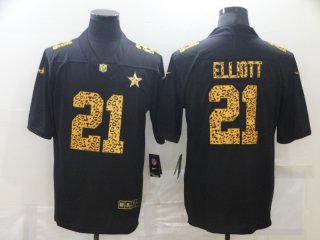 Cowboys-21-Ezekiel-Elliott black leopard jersey