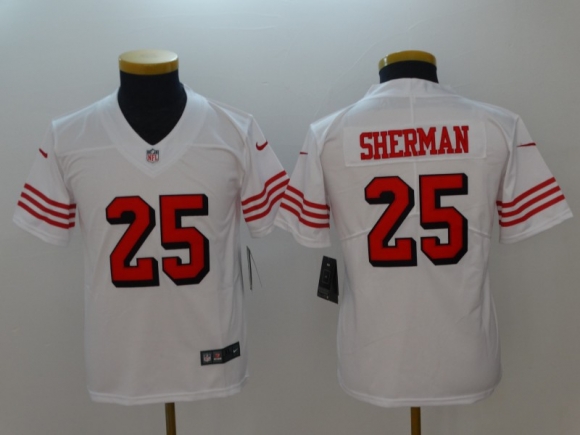 Nike-49ers-25-Richard-Sherman-White-Youth-Color-Rush-Vapor-Untouchable-Limited-Jersey
