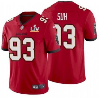 Nike-Buccaneers-93-Ndamukong-Suh-Red-2021-Super-Bowl-LV-Vapor-Untouchable-Limited-Jersey