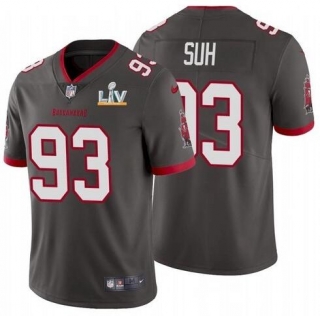 Nike-Buccaneers-93-Ndamukong-Suh-Gray-2021-Super-Bowl-LV-Vapor-Untouchable-Limited-Jersey