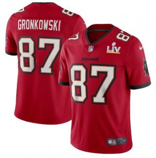 Nike-Buccaneers-87-Rob-Gronkowski-Red-2021-Super-Bowl-LV-Vapor-Untouchable-Limited-Jersey
