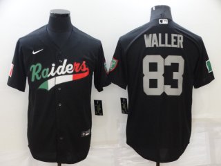 Las Vegas Raiders #83 Mexico black jersey