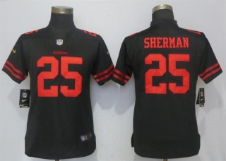 Nike-49ers-25-Richard-Sherman-Black-Women-Vapor-Untouchable-Limited-Jersey