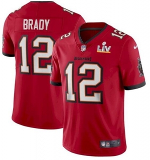Nike-Buccaneers-12-Tom-Brady-Red-2021-Super-Bowl-LV-Vapor-Untouchable-Limited-Jersey