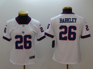 Nike-Giants-26-Saquon-Barkley-White-Women-Color-Rush-Limited-Jersey