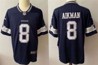 Dallas Cowboys #8 Aikman blue limited jersey