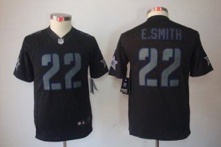 Nike-Cowboys-22-Emmitt-Smith-Black-Youth-Impact-Limited-Jersey