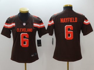 Browns-6-Baker-Mayfield-Brown-Vapor-Untouchable-Player-Limited- women Jersey