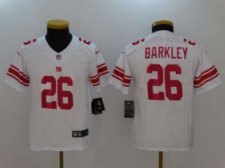 Nike-Giants-26-Saquon-Barkley- white youth jersey
