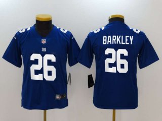 Nike-Giants-26-Saquon-Barkley- royal youth jersey
