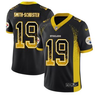 Steelers-19-JuJu-Smith-Schuster-Black -Drift-Fashion-Limited-Jersey