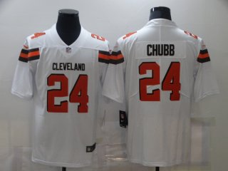 Nike-Browns-24-Nick-Chubb-White-Vapor-Untouchable-Limited-Jersey