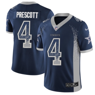 Cowboys-4-Dak-Prescott blue -Drift-Fashion-Limited-Jersey